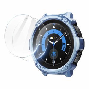 Galaxy | Galaxy Watch5 Pro 45mm Unicorn Beetle Rugged Case with Glass Screen Protectors-Metallic Blue Galaxy Galaxy