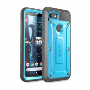 Google | Google Pixel 3 Unicorn Beetle Pro Rugged Holster Case with Screen Protection-Blue Google Blue