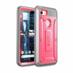 Google | Google Pixel 3 Unicorn Beetle Pro Rugged Holster Case with Screen Protection-Pink Google Google