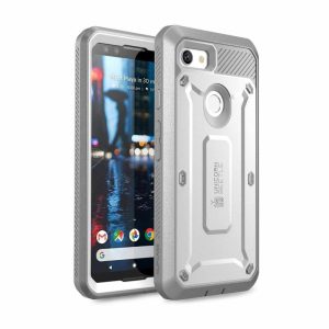 Google | Google Pixel 3 Unicorn Beetle Pro Rugged Holster Case with Screen Protection-White Google Google