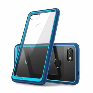 Google | Google Pixel 3a Unicorn Beetle Style Clear Case-Blue Google Blue