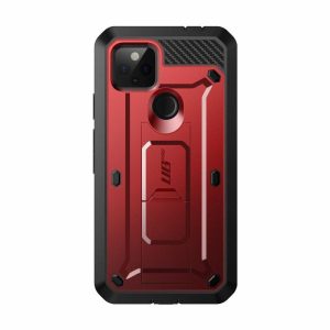 Google | Google Pixel 4a 5G (2020) Unicorn Beetle PRO Rugged Holster Case-Metallic Red Google Google