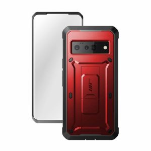 Google | Google Pixel 6 Pro Unicorn Beetle PRO Rugged Holster Case-Metallic Red Google Google