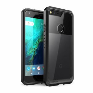 Google | Google Pixel XL Unicorn Beetle Hybrid Protective Bumper Clear Case-Black Google Google