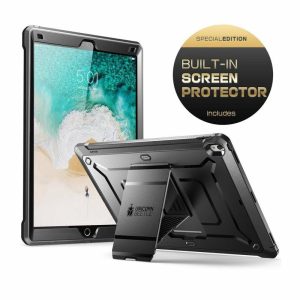 IPad | iPad Pro 12.9 in (2017) Unicorn Beetle Pro Rugged Protective Case w/ Screen Protector-Black 12.9" Black