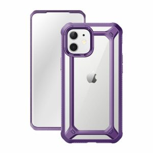 IPhone | iPhone 12 6.1 inch Unicorn Beetle Exo with Screen Protector Clear Case-Purple IPhone IPhone