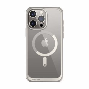 IPhone | iPhone 15 Pro 6.1 inch Unicorn Beetle MAG Slim Clear MagSafe Case-Gray IPhone Gray