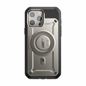 IPhone | iPhone 15 Pro 6.1 inch Unicorn Beetle PRO MAG Rugged MagSafe Case-Titan Gray IPhone Gray