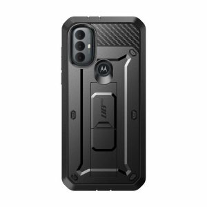 More | Moto G Power Unicorn Beetle PRO Kickstand Case with Holster-Black More Black