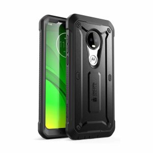 More | Moto G7 / Moto G7 Plus Unicorn Beetle Pro Rugged Full-Body Case with Screen Protector-Black More Black