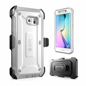 Samsung | Galaxy S6 Edge Unicorn Beetle Pro Rugged Holster Case-White Phone Cases Samsung