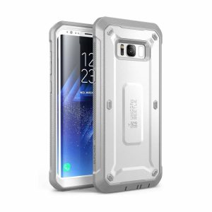 Samsung | Galaxy S8 Plus Unicorn Beetle Pro Full Body Holster Case with Screen Protector-White Phone Cases Samsung