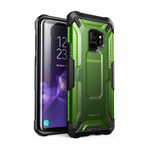 Samsung | Galaxy S9 Unicorn Beetle Hybrid Clear Protective Case-Green Phone Cases Samsung