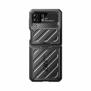 Samsung | Galaxy Z Flip3 Unicorn Beetle PRO Rugged Case with Belt Clip-Black Phone Cases Black