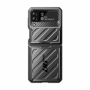 Samsung | Galaxy Z Flip4 Unicorn Beetle PRO Rugged Case with Belt Clip-Black Phone Cases Black