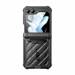 Samsung | Galaxy Z Flip5 Unicorn Beetle PRO Rugged Case with Belt Clip-Black Phone Cases Black