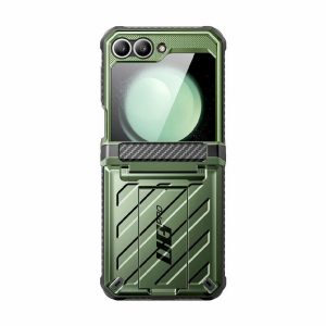 Samsung | Galaxy Z Flip6 Unicorn Beetle PRO Rugged Case with Belt Clip-Dark Green Phone Cases Dark Green