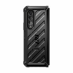 Samsung | Galaxy Z Fold4 Unicorn Beetle Kickstand Case with Screen Protector-Black Phone Cases Black