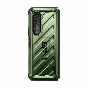 Samsung | Galaxy Z Fold4 Unicorn Beetle Kickstand Case with Screen Protector-Dark Green Phone Cases Dark Green