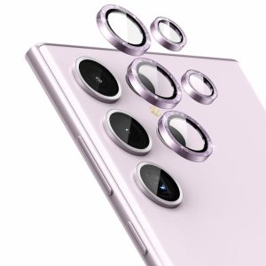 Samsung | Tempered Glass Camera Lens Protector for Galaxy S23 Ultra-Glimmer Purple Phone Cases Purple