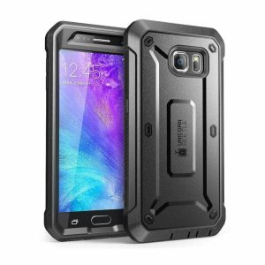 Samsung | Galaxy S6 Unicorn Beetle Pro Full Body Rugged Holster Case with Screen Protector-Black Phone Cases Black